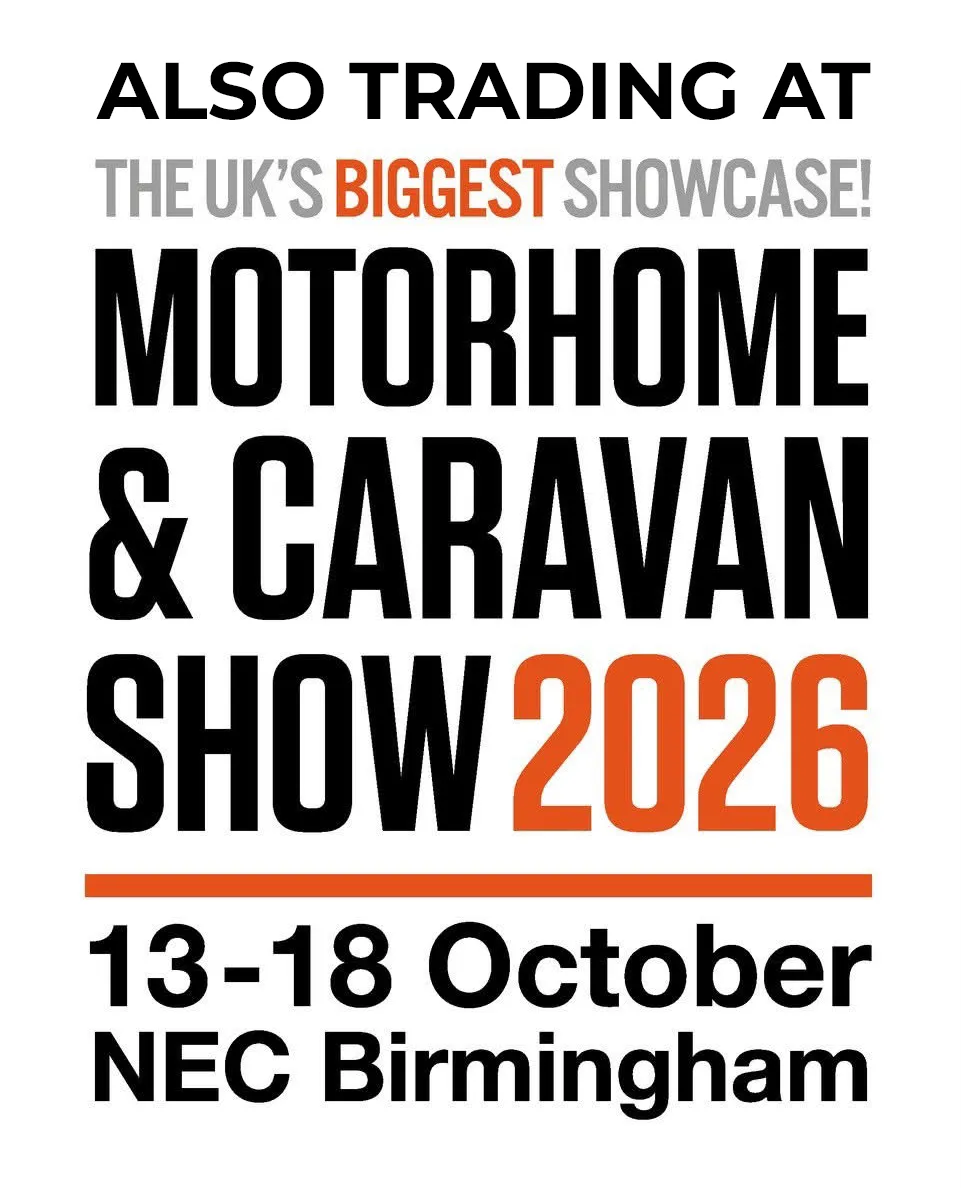 Also trading at NEC Motorhome & Caravan Show October 2026